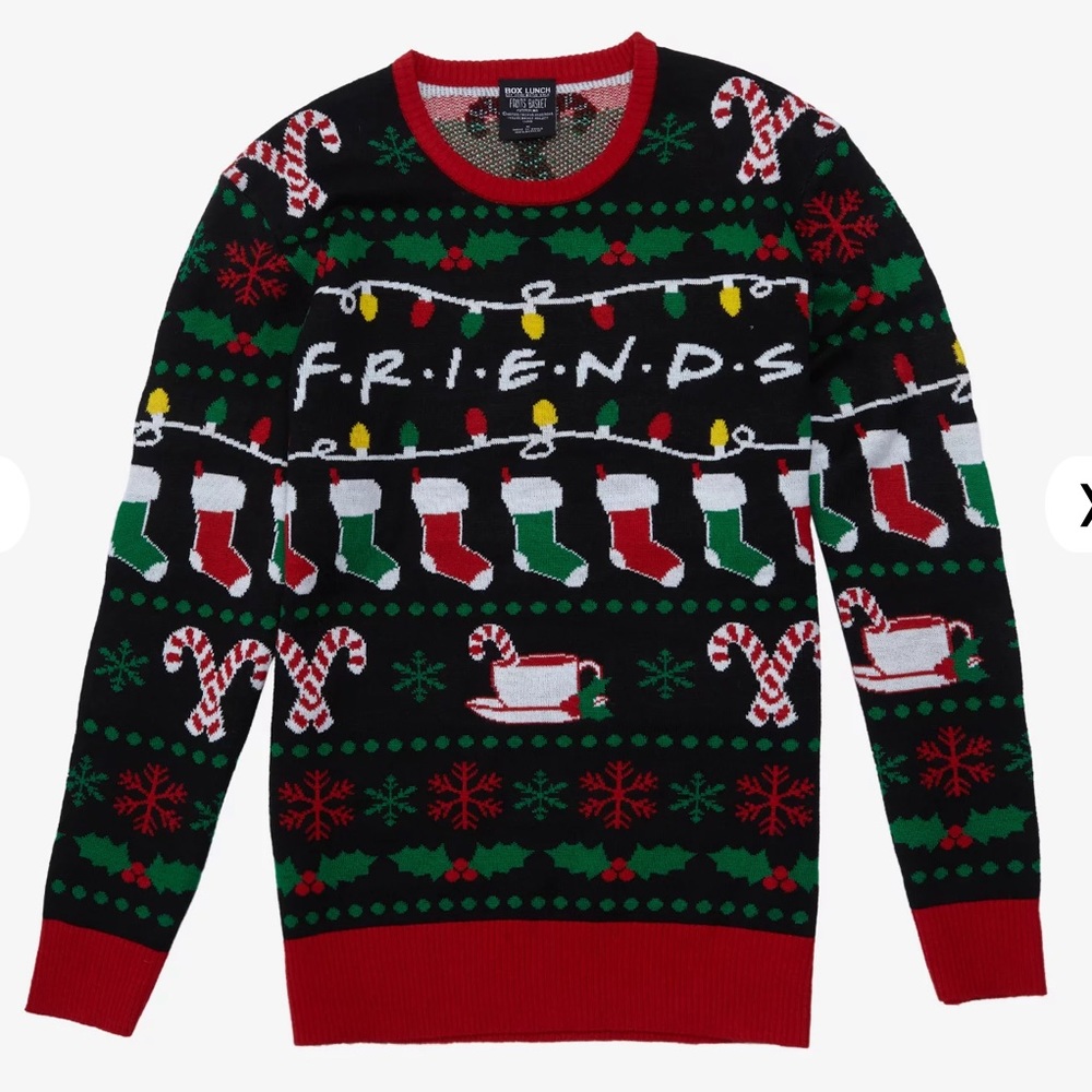 NWT Friends tv show Holiday ugly Christmas sweater for women size XS